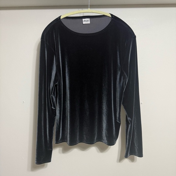 CP SHADES M Velvet Pullover Top Long Sleeve Lagenlook Relaxed Fit - Picture 1 of 6